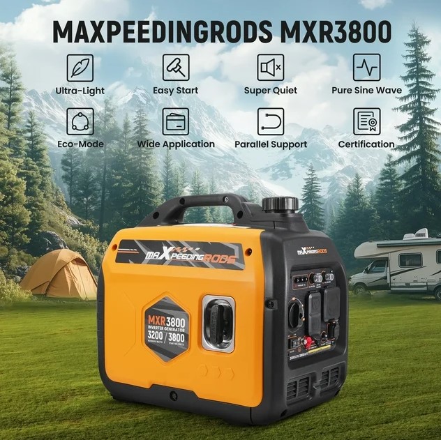 Maxpeedingrods 3800 Watt Portable Gas Powered Generator